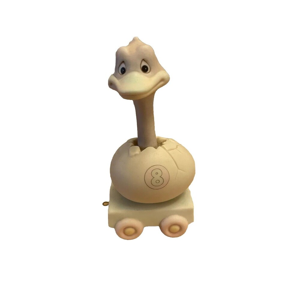 Vintage 1987 The Enesco PRECIOUS MOMENTS Birthday Train Series - #8 Ostrich"